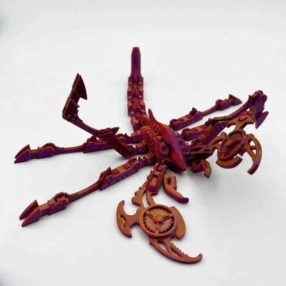 3d Printed Steam Technology Dinosaur Animal Toys Home Room Car Ornaments Joints Can Move Freely Steam Technology Flying Dragon - Pedlar's Attic