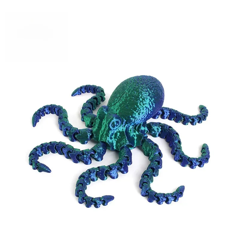 3D Printed Octopus Ornament Creative Animal Landscape Decorations Simulated Octopus Desktop Home Model Party Children's Gift