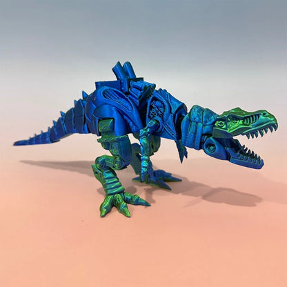 3d Printed Steam Technology Dinosaur Animal Toys Home Room Car Ornaments Joints Can Move Freely Steam Technology Flying Dragon - Pedlar's Attic