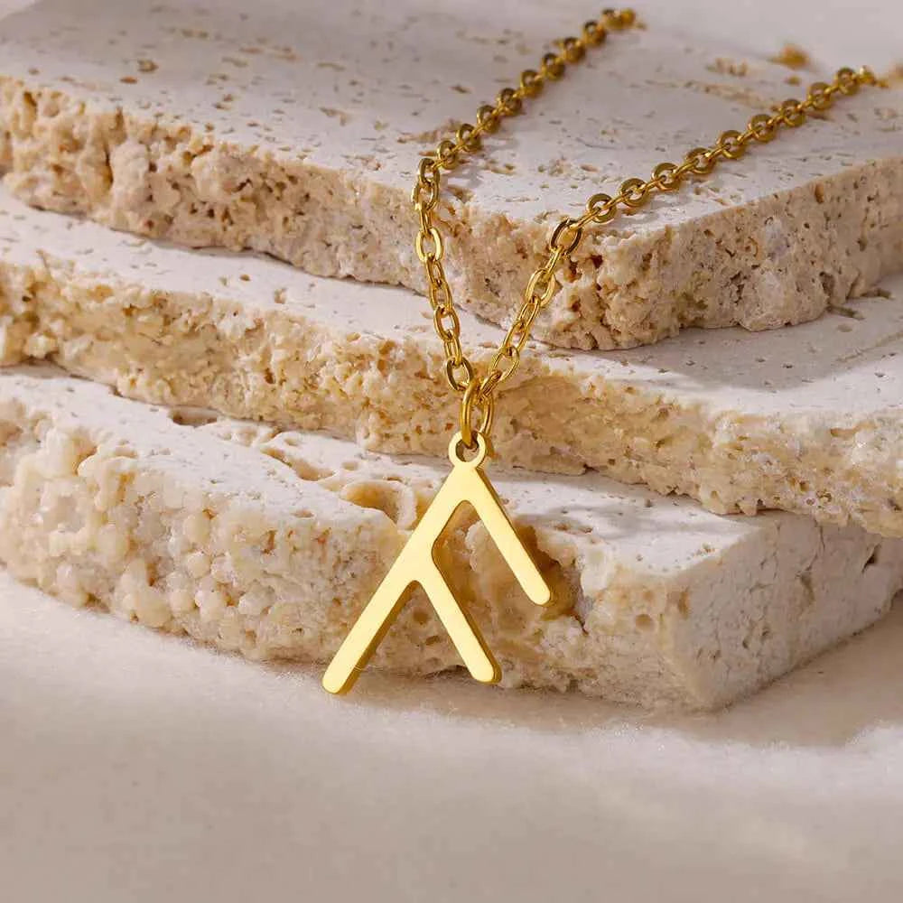Norse Runic Pendant Viking Rune Layering Necklace