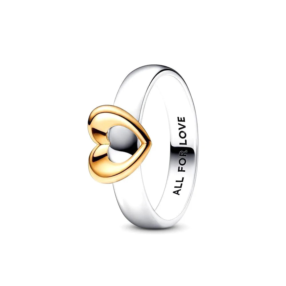Aether-Reach Ring — 925 Sterling Silver Heart & Butterfly