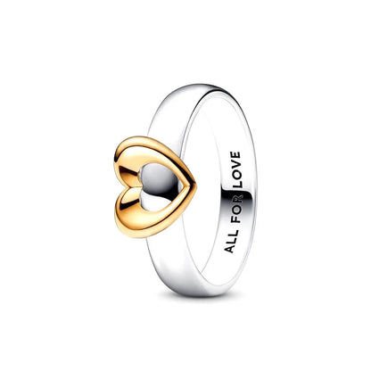 Aether-Reach Ring — 925 Sterling Silver Heart & Butterfly