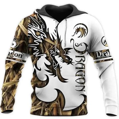 Chinese Dragon Printed Men's Hoodie Fashion- So many choices 2 - Pedlar's Attic