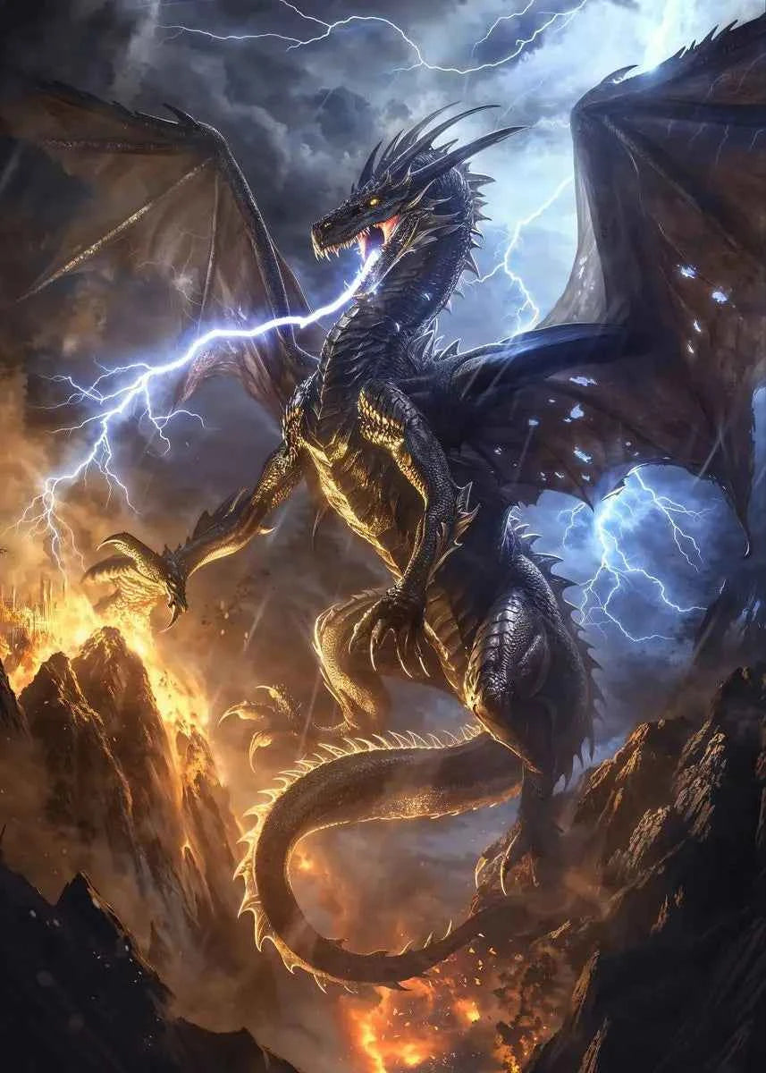 Fantasy Dragon Mythical Animal Posters and Prints