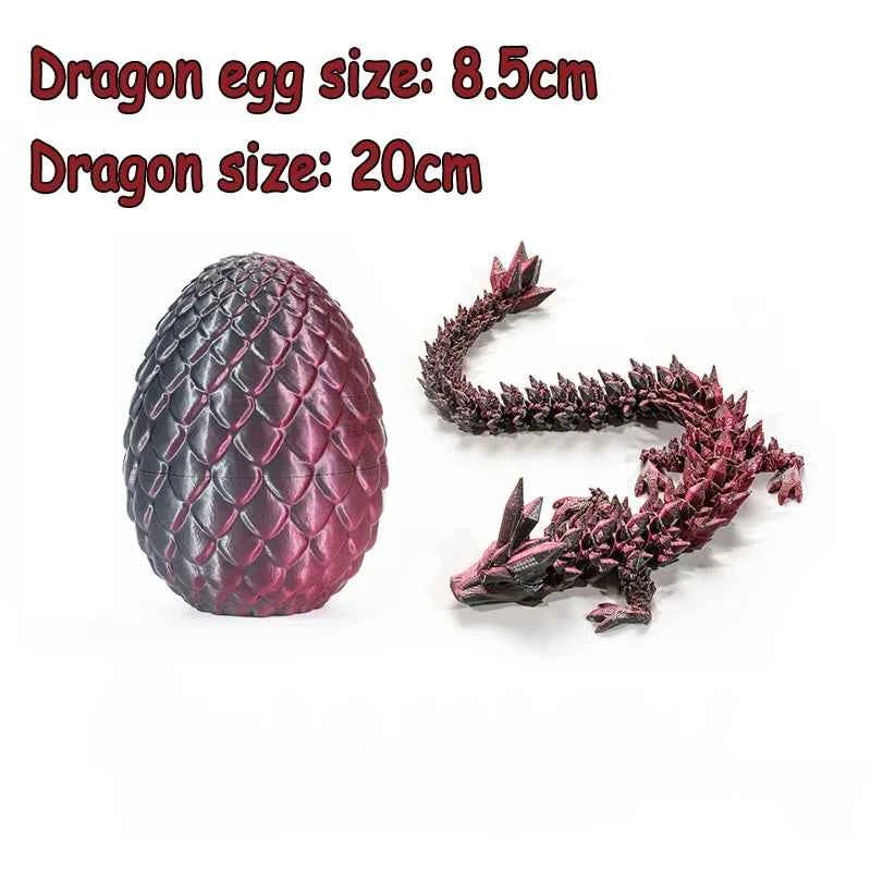 3D Printed Animals Toy Multi-joint Movable Dinosaur Snake Fidget Toy Adults Autism Stress Relief Toys Desktable Decor Kids Gift
