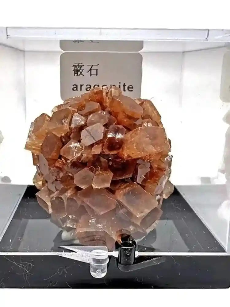 Natural Crystal Mineral Display Box with Sturdy Base Quartz - Pedlar's Attic