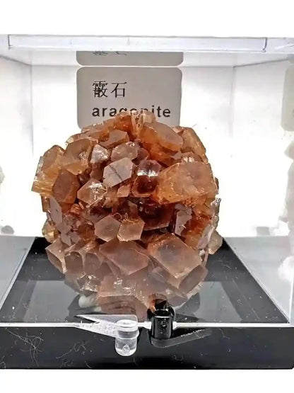 Natural Crystal Mineral Display Box with Sturdy Base Quartz - Pedlar's Attic