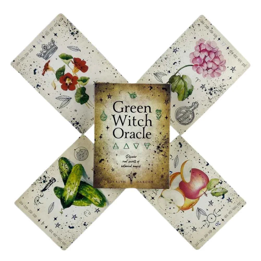 Green Witch Oracle Cards Fortune-telling Tarot Divination Edition Creativity Board Game Deck