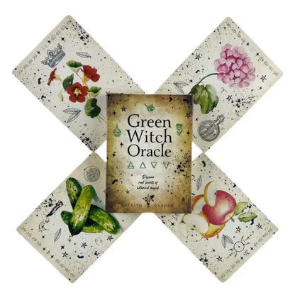 Green Witch Oracle Cards Fortune-telling Tarot Divination Edition Creativity Board Game Deck - Pedlar's Attic