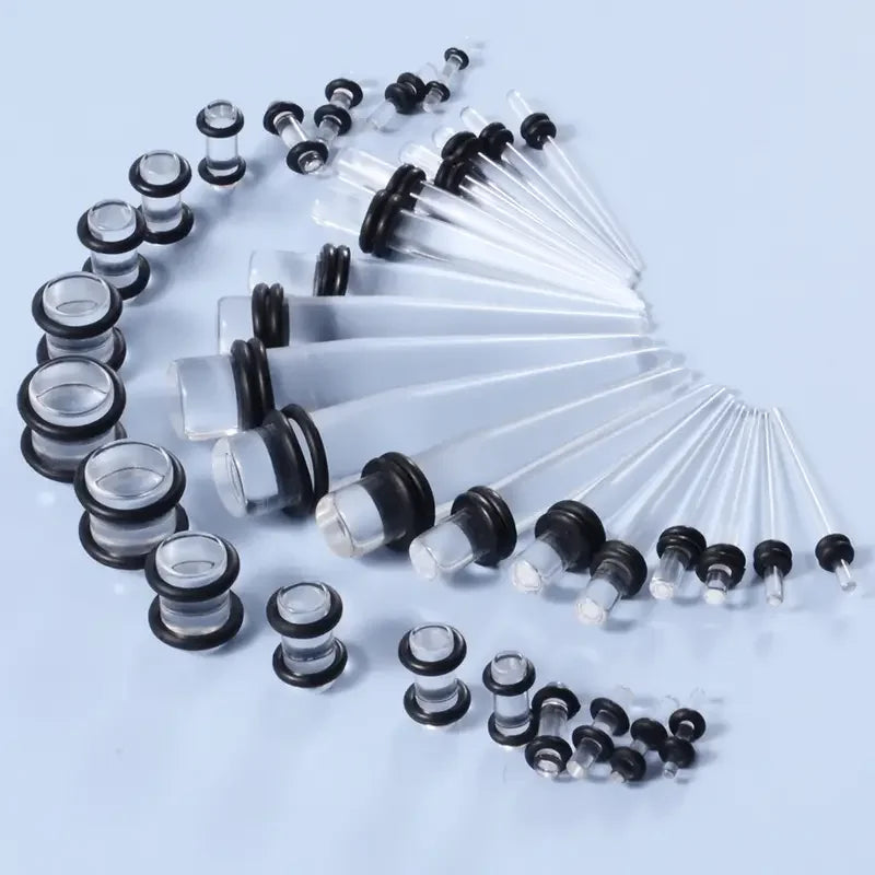 The Crescent Riot — Acrylic Taper Body Jewellery Sets
