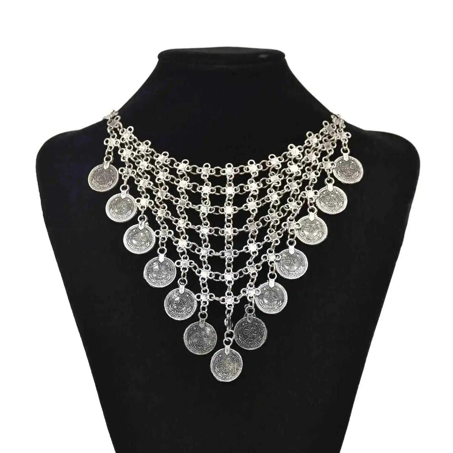 The Wanderer's Collar – Tibetan Boho Statement Necklace