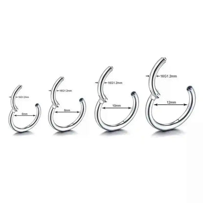 5pcs Punk Stainless Steel Piercing Creative Earrings - Pedlar's Attic
