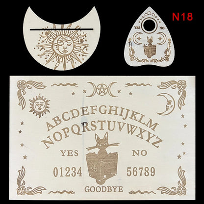 The Aether-Reach Divination Board — Engraved Wooden Pendulum Board
