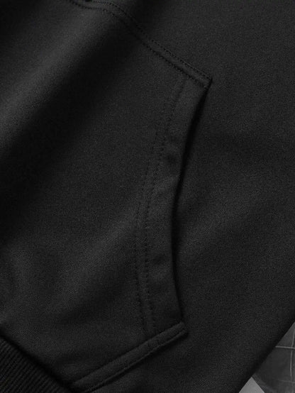 Bat Wing Back Print Trend Men Women Hooded Sweatshirt - Pedlar's Attic