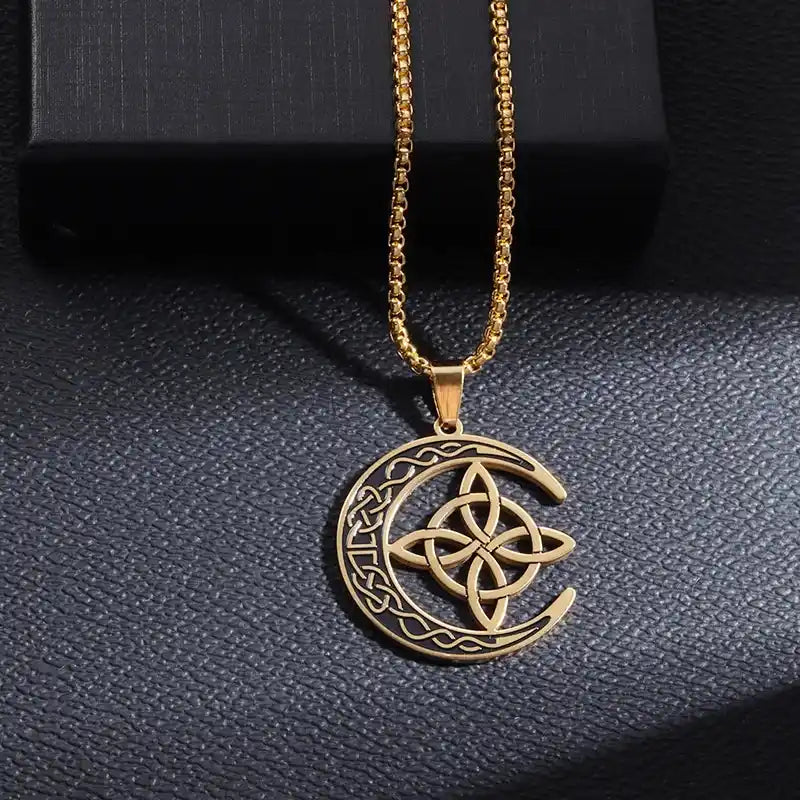 The Moon Knot Collection — Celtic Irish Witch Amulet Necklaces