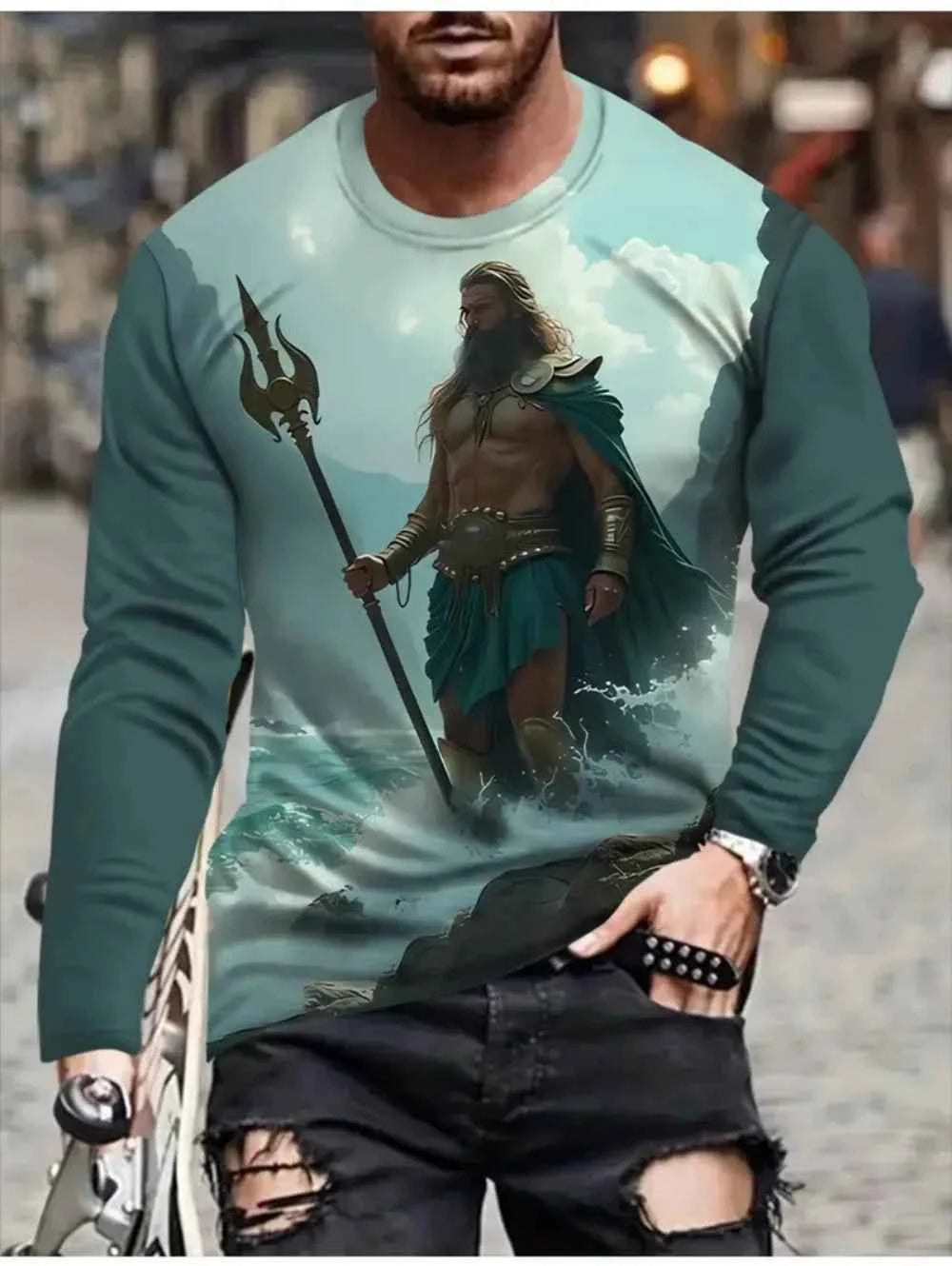 Men Cool Mythical gods Characters Graphics shirts