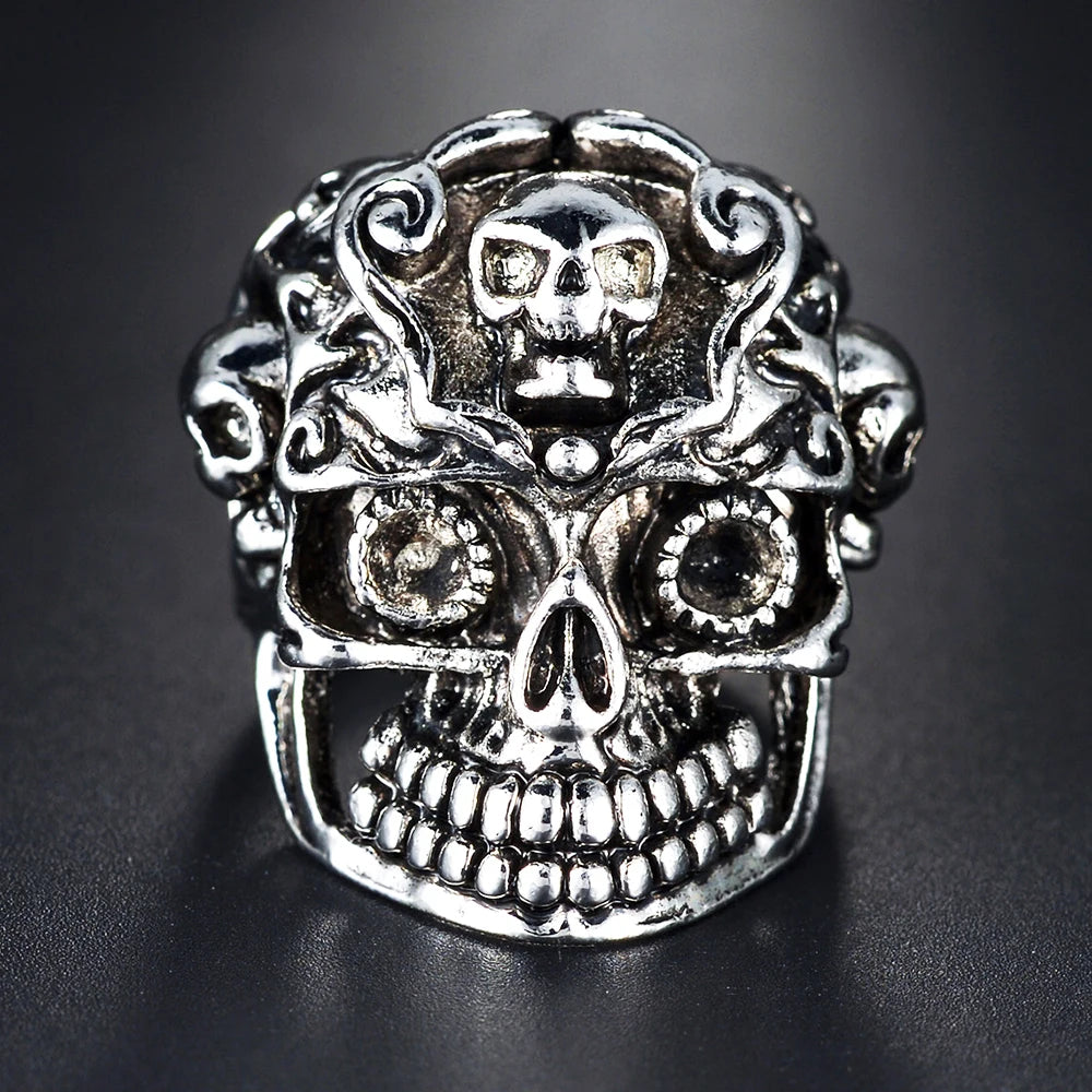The Drawer Knows — Skull, Dragon & Snake Adjustable Rings - Pedlar's Attic