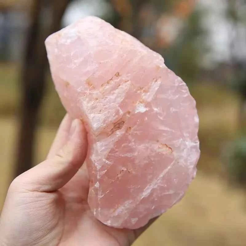 100% Natural Rose Quartz Stone Raw Crystals Stones