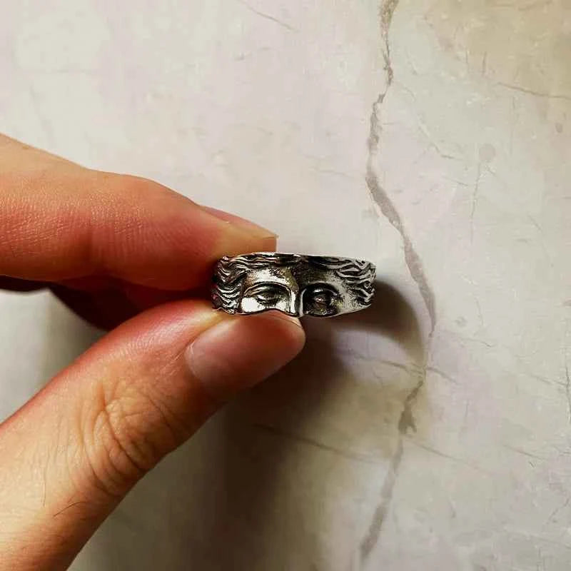Retro Half Face Venus Ring