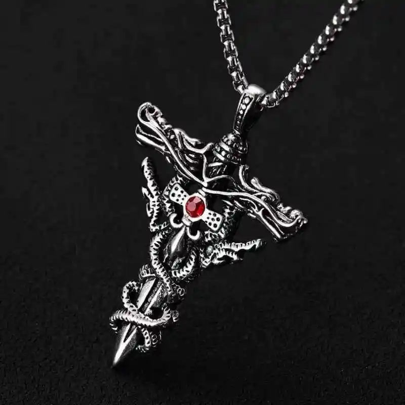 Punk Fashion Titanium Steel Necklace - Pedlar's Attic