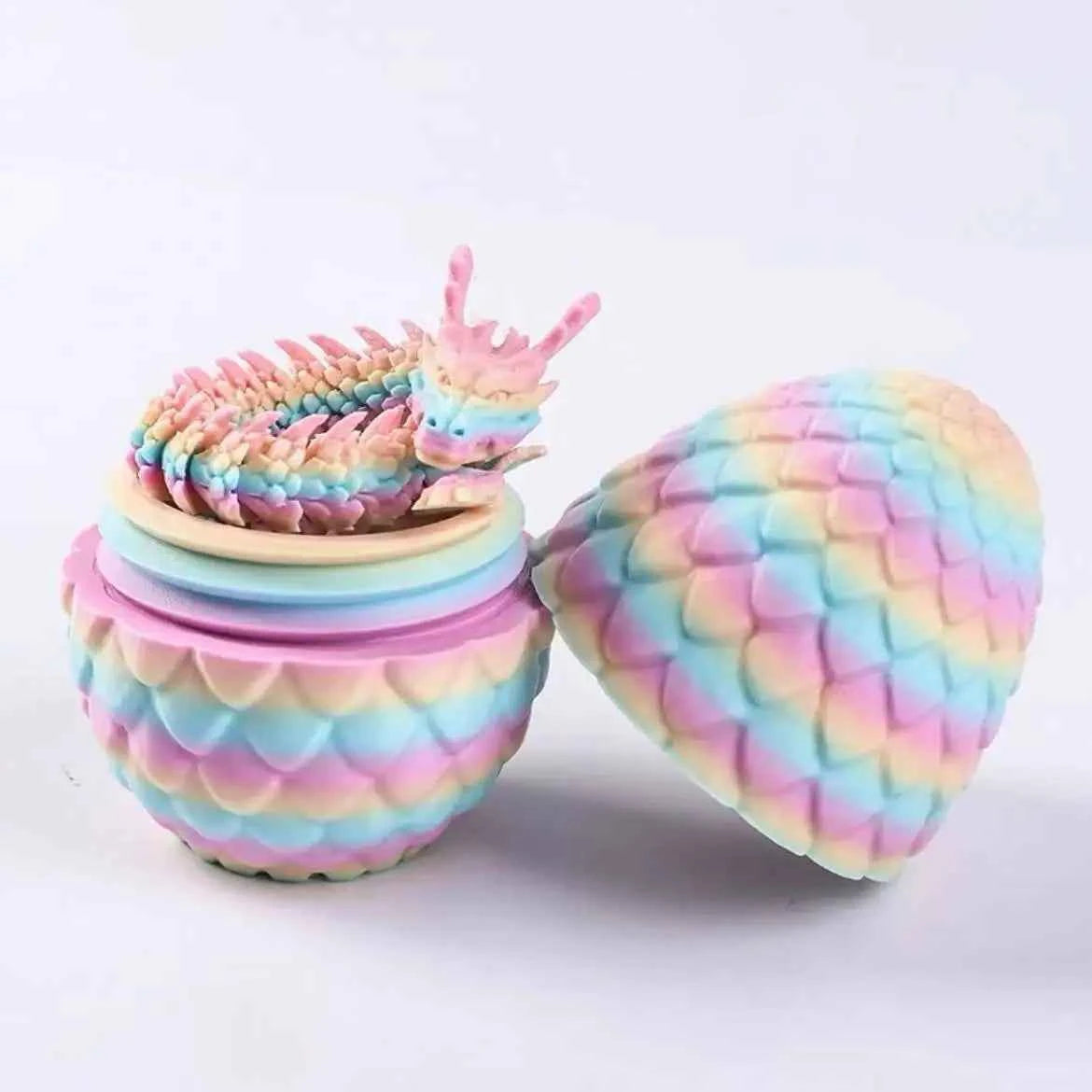 3D Printed Dragon with Egg - Pedlar's Attic