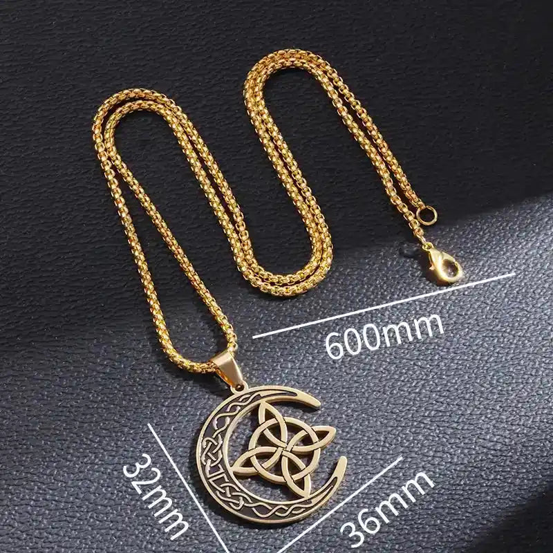 The Moon Knot Collection — Celtic Irish Witch Amulet Necklaces