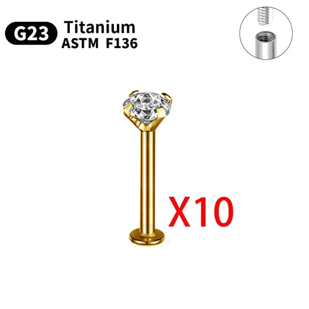 Titanium Piercings Labret Stud Lip Nose Eyebrow piercing kit