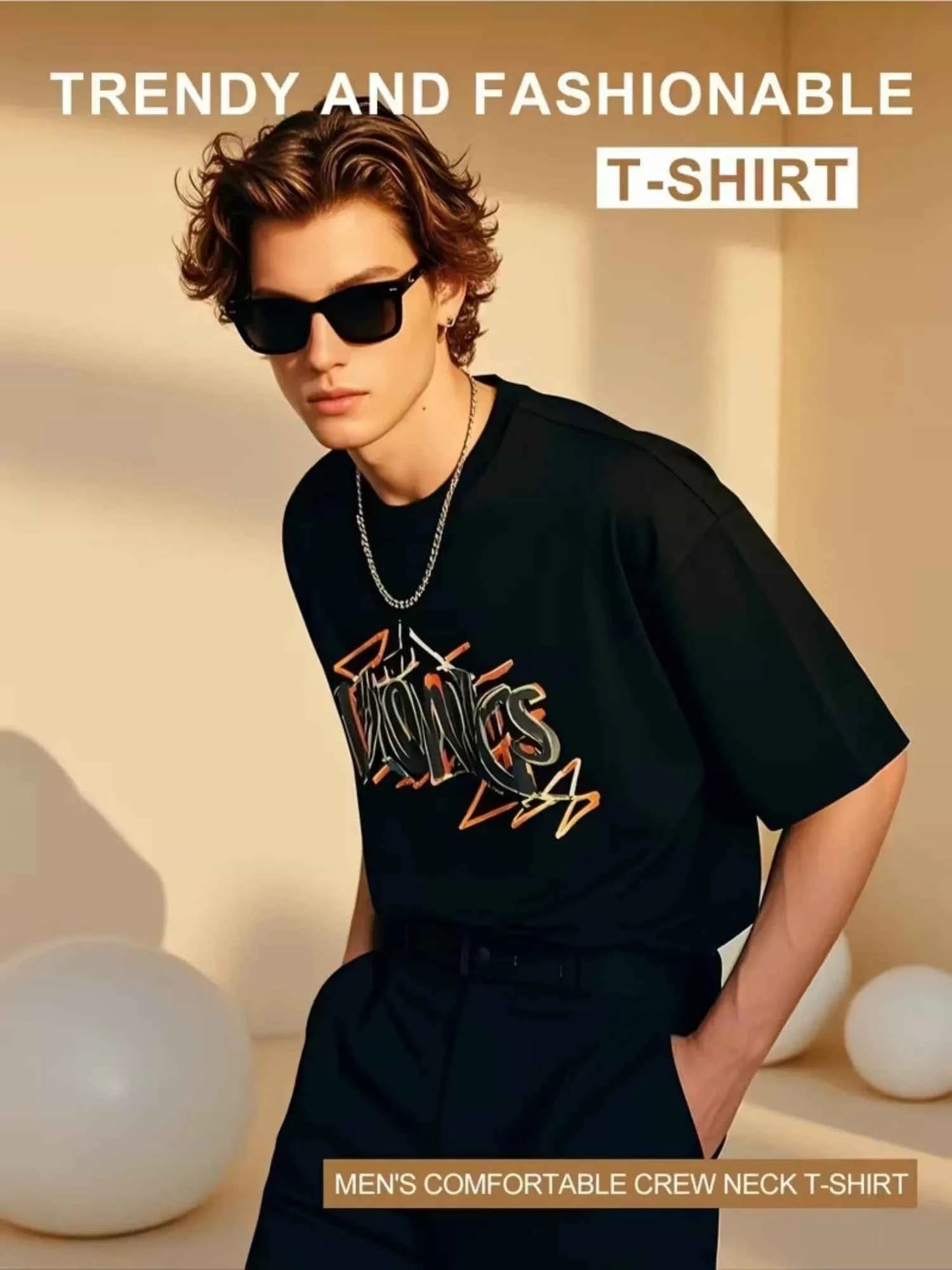 Men's Graphic T-Shirt with a Skull That Makes You Laugh and a Text Saying You Should Be Swallowed by a Friend, White T-Shirt with Black Letters, Soft Everyday Casual Shirt Suitable for Halloween, Parties, Casual Wear, Regular