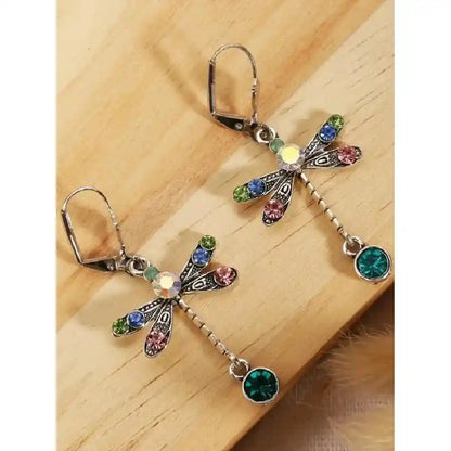 Dragonfly Dangle Earrings - Pedlar's Attic