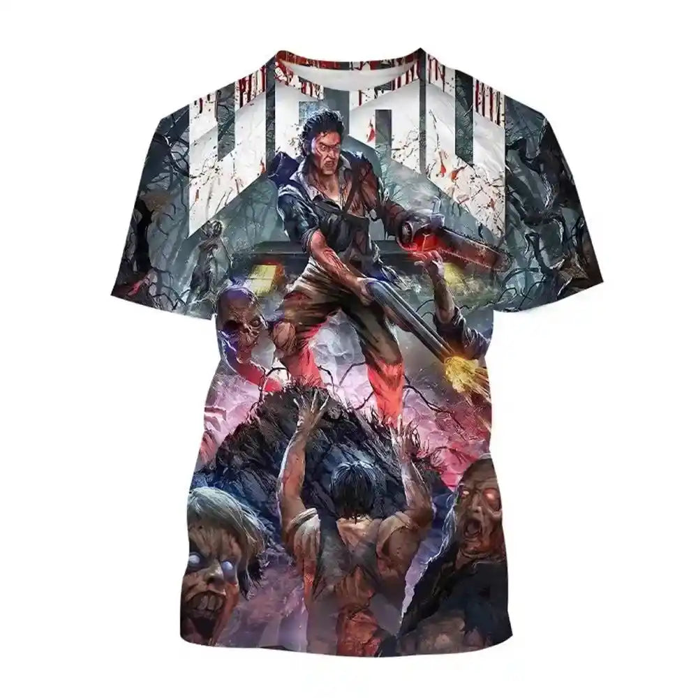 Deadite Rising – Evil Dead 3D Horror Print Tee