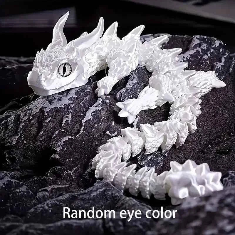 3D Printed Magic Dragon Movable Joint  Toy Rotatable Articulated Office Desktop Ornament Adults Kid Toy Crafts Gift - Pedlar's Attic