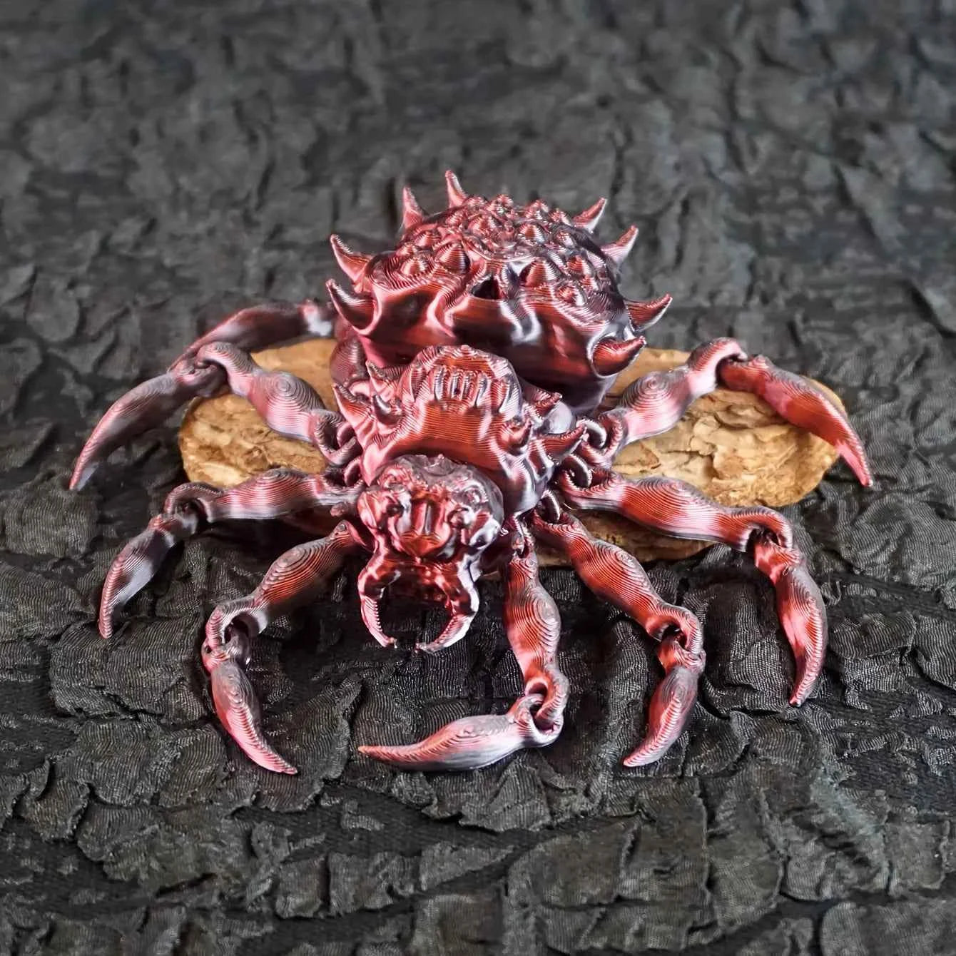 1pc 3D Printed Spider Model, Horror Novelty, Swivel Joint, Dynamic Animal Figurine