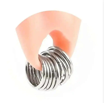 5pcs Punk Stainless Steel Piercing Creative Earrings - Pedlar's Attic