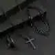 4-piece/set men's black minimalist quartz watch set - Pedlar's Attic