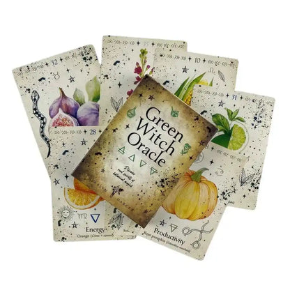 Green Witch Oracle Cards Fortune-telling Tarot Divination Edition Creativity Board Game Deck - Pedlar's Attic
