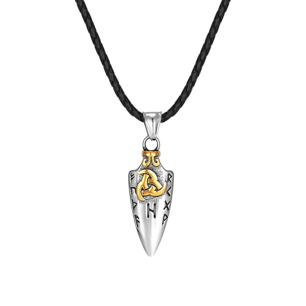 Norse Runes Odin's Spear Gungnir Necklace