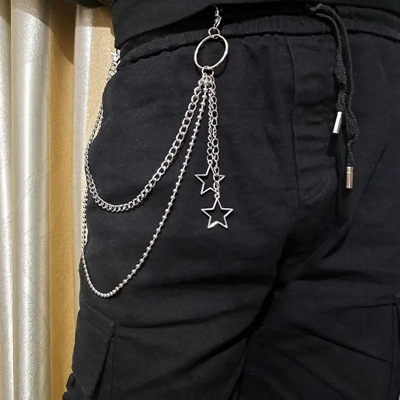 The Chain Between the Loops — Gothic Punk Belt Loop Wallet Chain