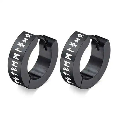 Norse Viking Runes Ear Clips Earrings - Pedlar's Attic