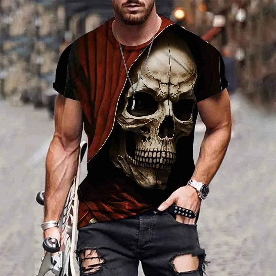 awesome, skull Men's T-shirt 4