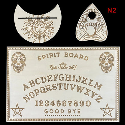 The Aether-Reach Divination Board — Engraved Wooden Pendulum Board