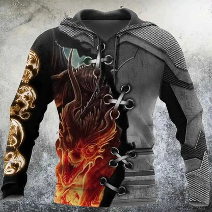 Chinese Dragon Printed Men's Hoodie Fashion- So many choices 2 - Pedlar's Attic
