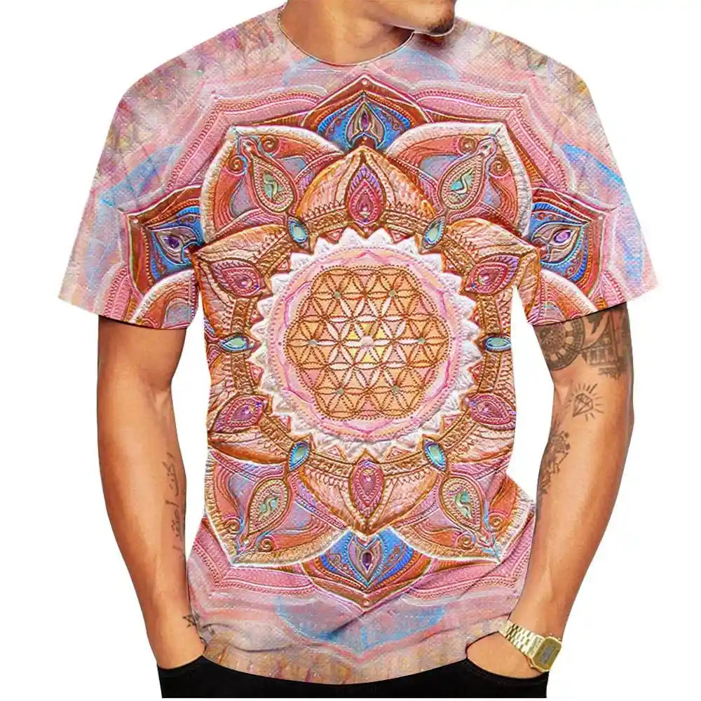 Chelle's Garden – Bohemian Mandala 3D Tee