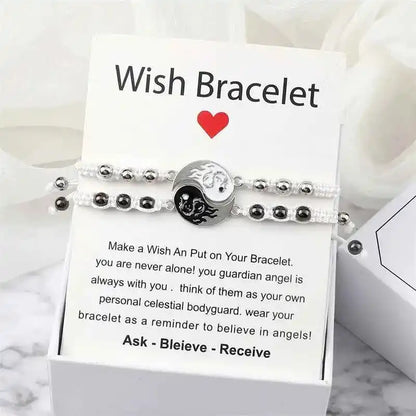 2Pcs/set Dragon Tai Chi Gossip Braided Bracelets lots of styles - Pedlar's Attic