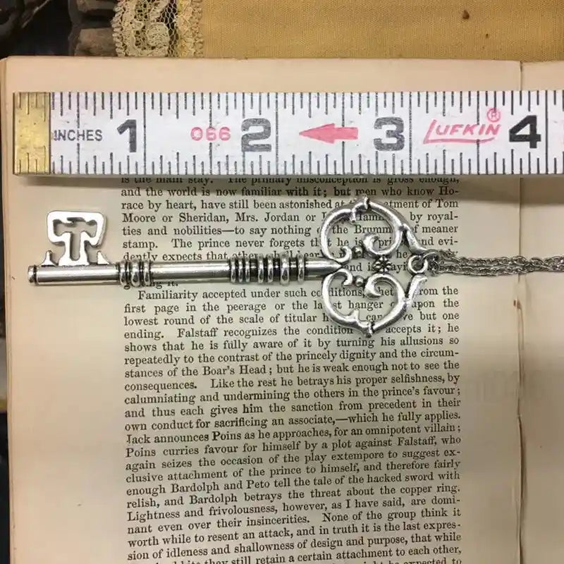 Gothic Magic Key Charm necklace - Pedlar's Attic