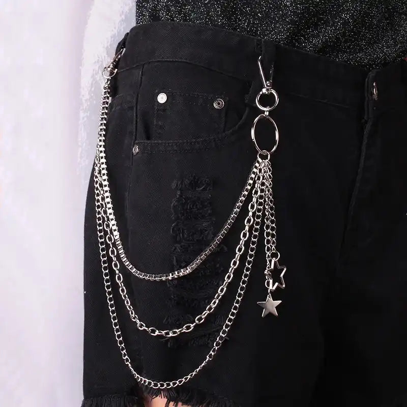 The Chain Between the Loops — Gothic Punk Belt Loop Wallet Chain