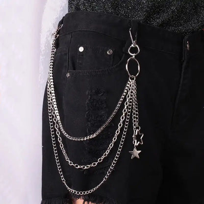 The Chain Between the Loops — Gothic Punk Belt Loop Wallet Chain