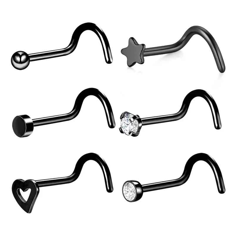 Nose Septum Piercing Studs Set