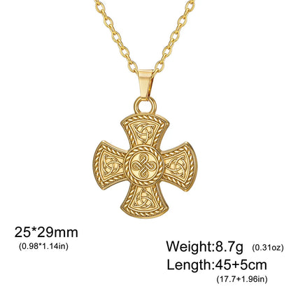 The Covenant Knot — Celtic Triquetra Cross Necklace