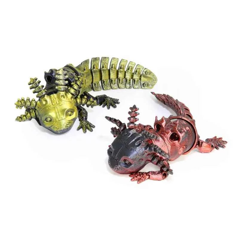 3D Animals Printed Articulated Axolotl - Pedlar's Attic