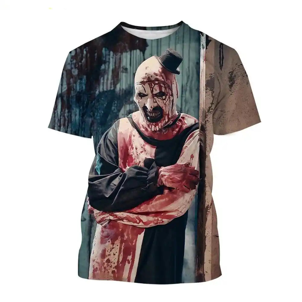 The Laughing Dark —Clown Horror  3D Print Tee